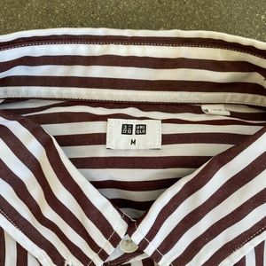 Uniqlo BRAND NEW dress shirt brown stripes